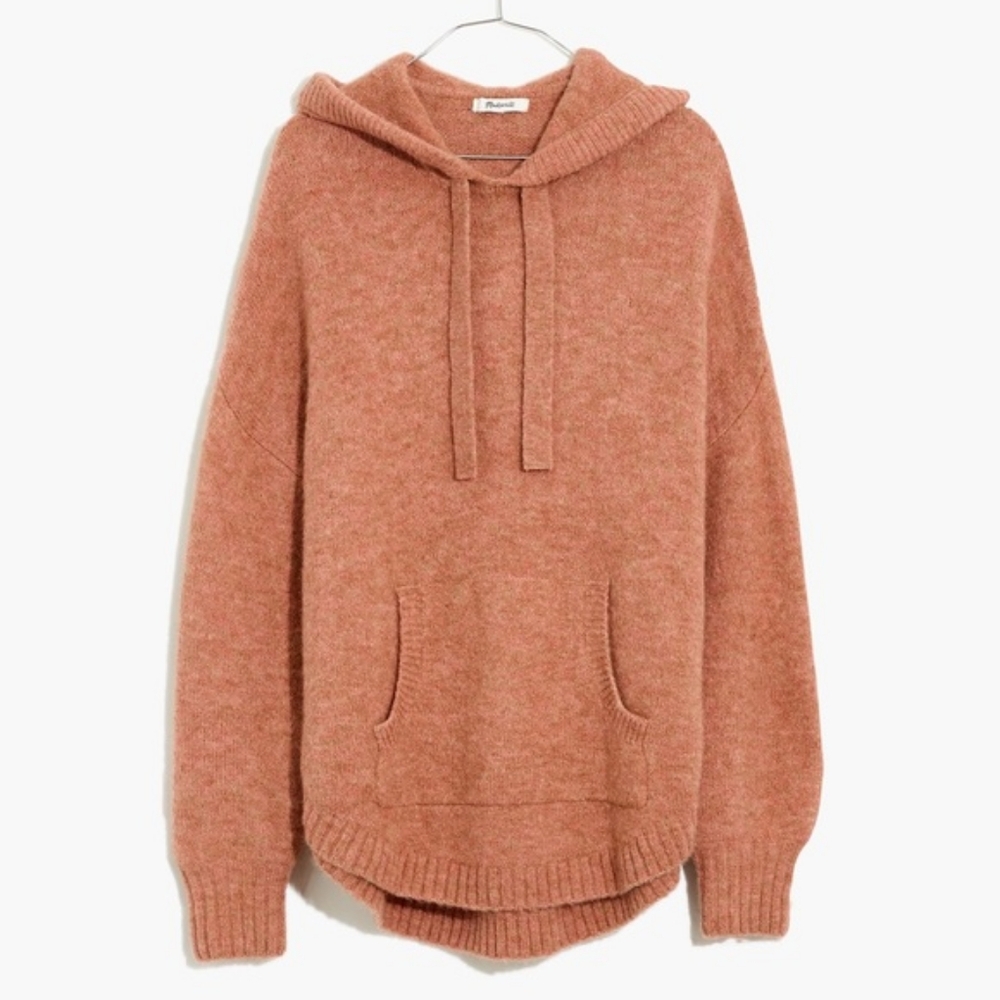Madewell Wilmington Oversized Soft Knit Hoodie Sweater, Size Small - Picture 7 of 8